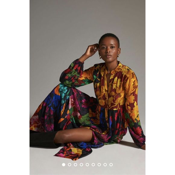 Anthropologie Dresses & Skirts - New Anthropologie Siddhartha Bansal Button-Front Maxi Dress sz Small